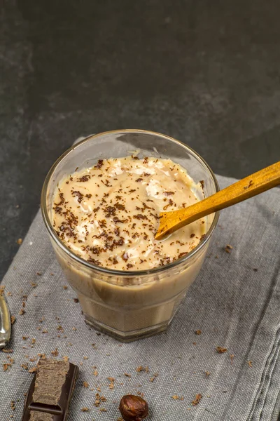 Caramel Chocolate Pudding Chocolate Chips — Stock Photo, Image