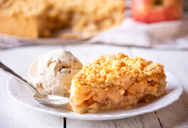 Apple Pie Traditional Homemade Sweet Cake — Stock Photo, Image