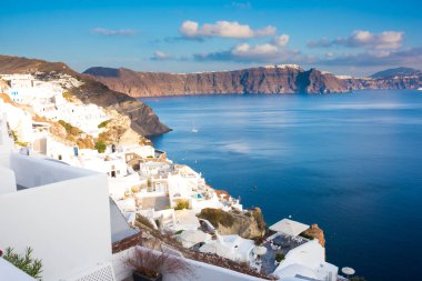 Santorini Adası 'nın güzel mimarisi, Yunanistan 