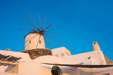 santorini Island, Yunanistan'ın beyaz mimarisinde