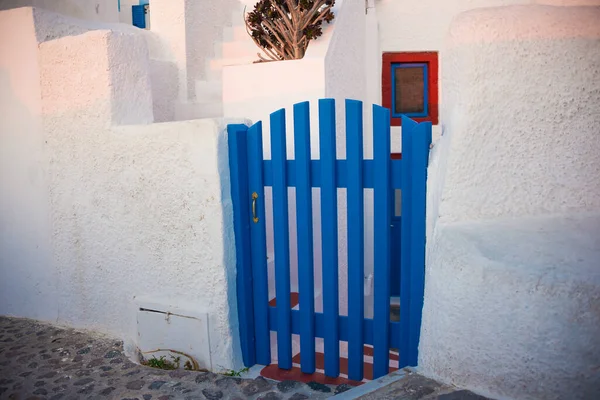 Architecture Blanche Sur Île Santorin Grèce — Photo