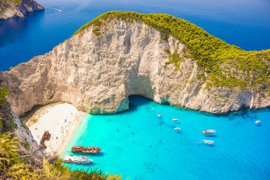 beautiful aerial view of the sea coast