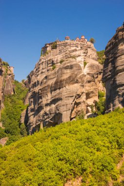 meteora, 10 Ağustos 2018: kutsal kurtarıcı milli parkın ünlü manastırı