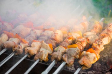 Izgarada et ve sebze.