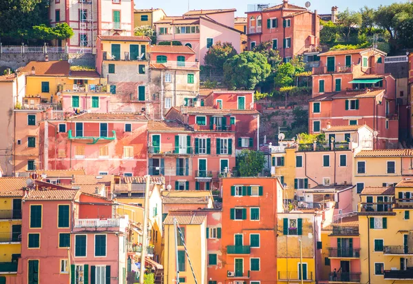 Casas Colores Terreno Cinque Italia — Foto de Stock