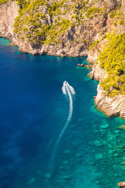 Pintoresco Paisaje Marino Costa Griega Verano — Foto de Stock