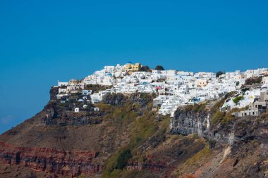 Yunanistan 'ın Santorini adasının güzel mimarisi