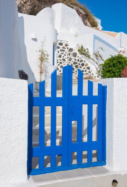 Santorini Adası 'nın güzel mimarisi, Yunanistan 