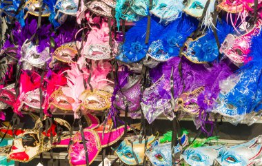 Venedik, İtalya 'da karnaval maskeleri