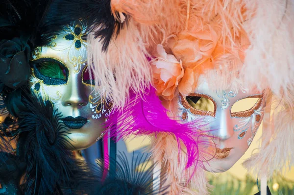 Máscaras Carnaval Ciudad Venecia Italia — Foto de Stock