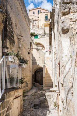 Manzaralı güzel antik şehir Matera, İtalya