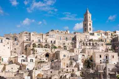 Manzaralı güzel antik şehir Matera, İtalya