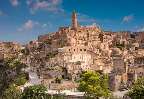 Foto Cênica Bela Cidade Antiga Matera Itália — Fotografia de Stock