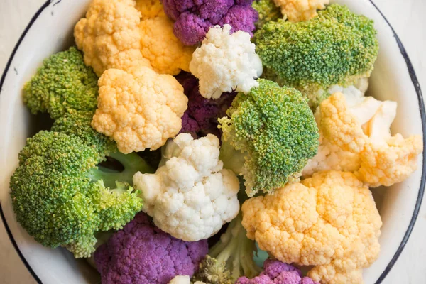 Fresh Cauliflower Broccoli Cabbage Vegetable — Stock Photo, Image