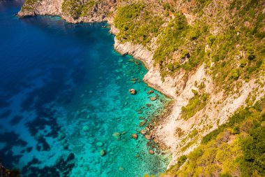beautiful aerial view of the sea coast