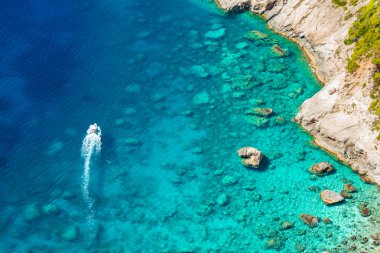 beautiful aerial view of the sea coast