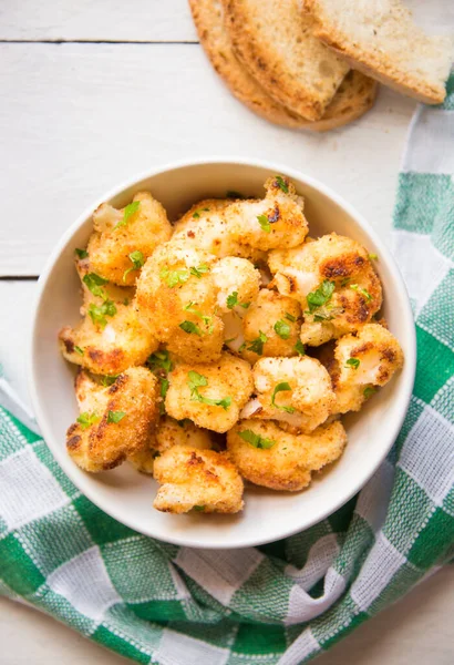 Lezzetli kızarmış karnabahar yakın çekim