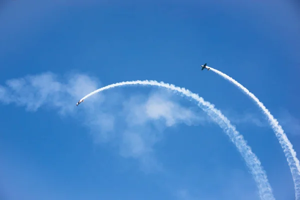 Aviones Volando Cielo — Foto de Stock