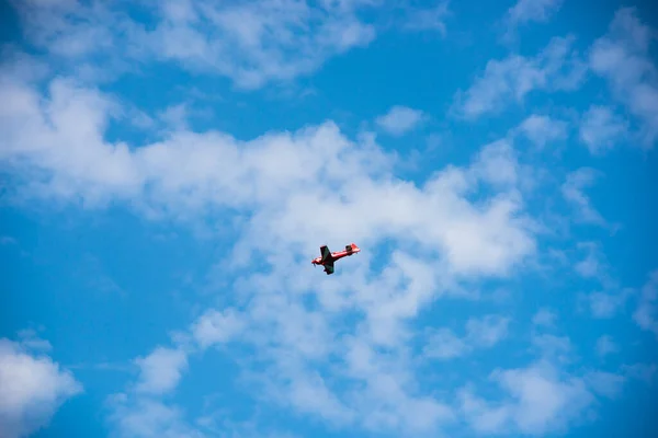 Flugzeug Fliegt Den Himmel — Stockfoto