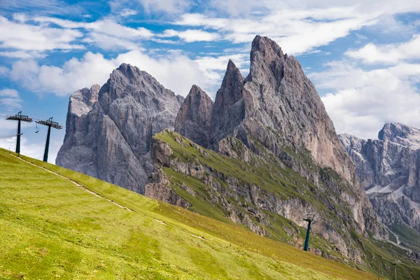 Cordillera Grupo Extraño Los Alpes Dolomitas Italia —  Fotos de Stock