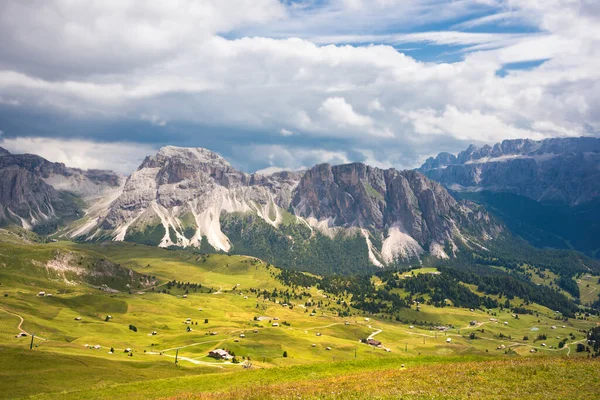 Pasmo Górskie Grupy Odle Alpach Dolomitowych Włochy — Zdjęcie stockowe