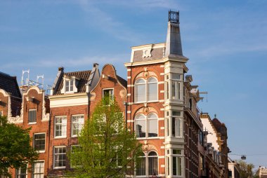 Amsterdam 'daki eski bir kasaba.