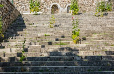 Kudüs, İsrail 'de taş basamaklar.