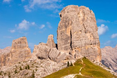 İtalya 'daki Dolomite Alplerine Panoramik Görünüm