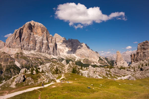 Vista Panorámica Los Alpes Dolomitas Italia —  Fotos de Stock