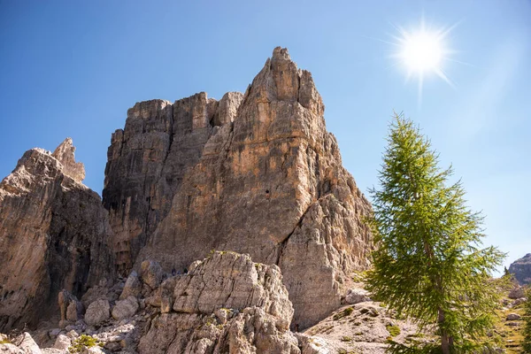 Panoramisch Uitzicht Dolomietalpen Italië — Stockfoto