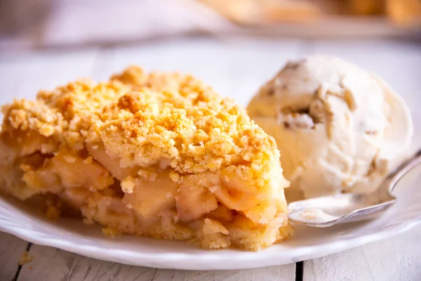 Apple Pie Traditional Homemade Sweet Cake — Stock Photo, Image