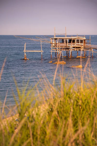 Ein Traditioneller Fischtrabocco Der Italienischen Küste — Stockfoto