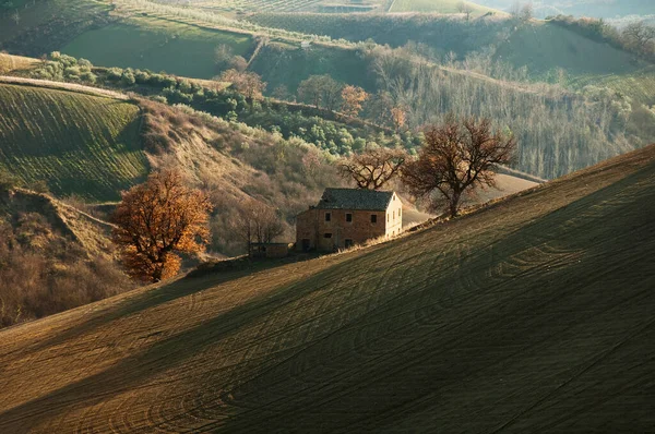 Krásná Krajina Horskou Vesnicí — Stock fotografie