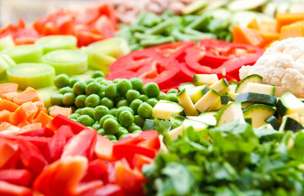 Fresh Vegetables Fruits White Background — Stock Photo, Image