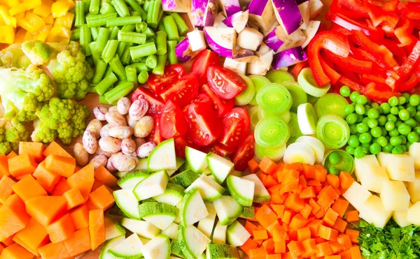 Verduras Frescas Sobre Fondo Blanco — Foto de Stock