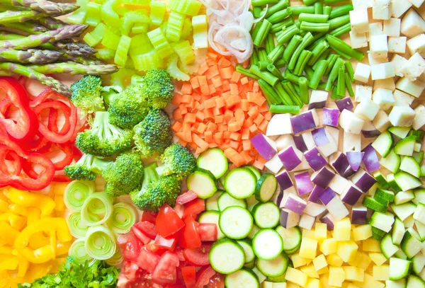 Verduras Frescas Sobre Fondo Blanco — Foto de Stock