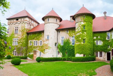 Rothenburg ob der Tauber, Bavyera, Almanya 'nın güzel mimarisi