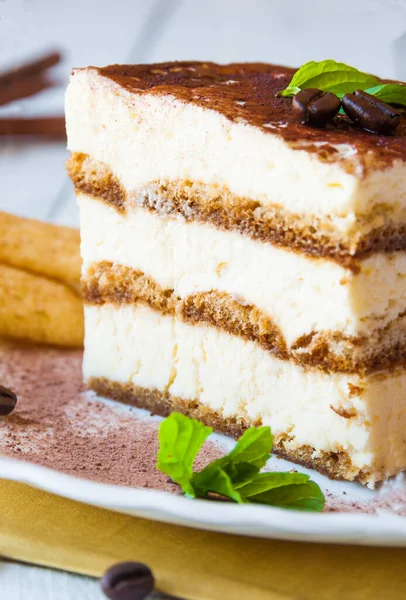 Delicious Tiramisu Cake Mint — Foto Stock