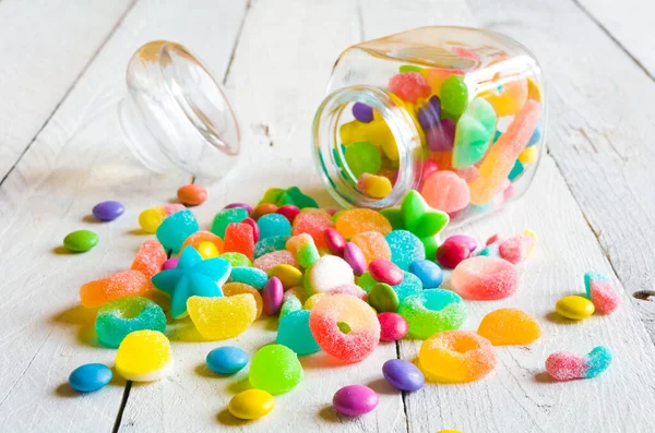 Colorful Jelly Candies Background — Stock Photo, Image