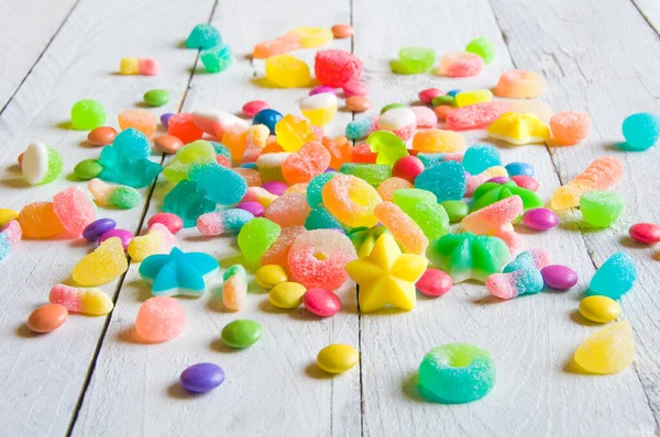 Colorful Jelly Candies Background — Stock Photo, Image