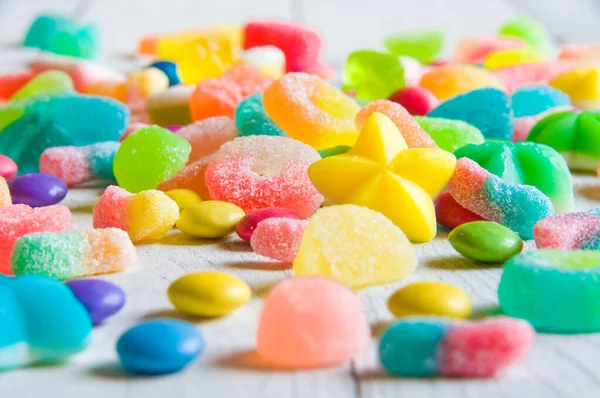 Colorful Jelly Candies Background — Stock Photo, Image