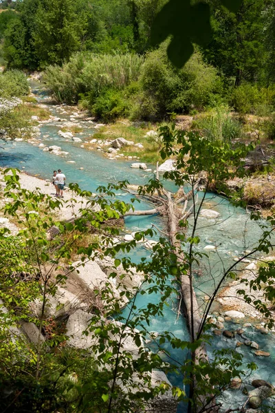 Beautiful View River Mountains — Stock Photo, Image