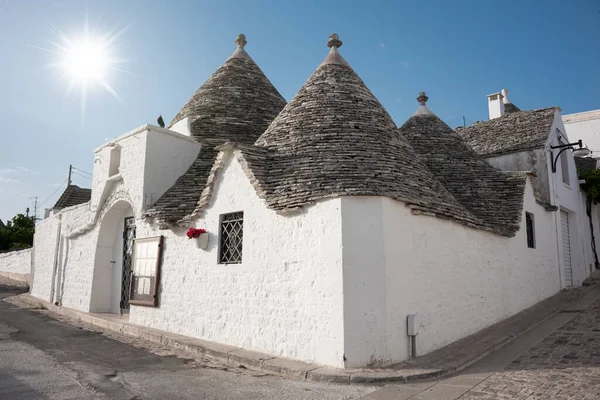 Casas Típicas Trulli Alberobello Región Apulia Italia — Foto de Stock