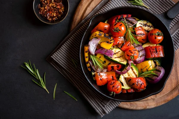 Pörkölt Főtt Zöldség Gyógynövényekkel Fűszerekkel — Stock Fotó