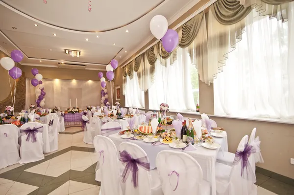 Salón de bodas con esferas — Foto de Stock