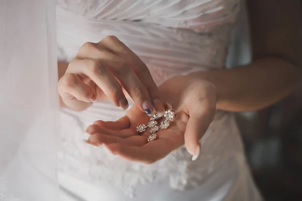 Ornaments in hands. — Stock Photo, Image