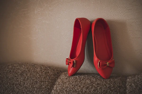 Scarpe rosse . — Foto Stock