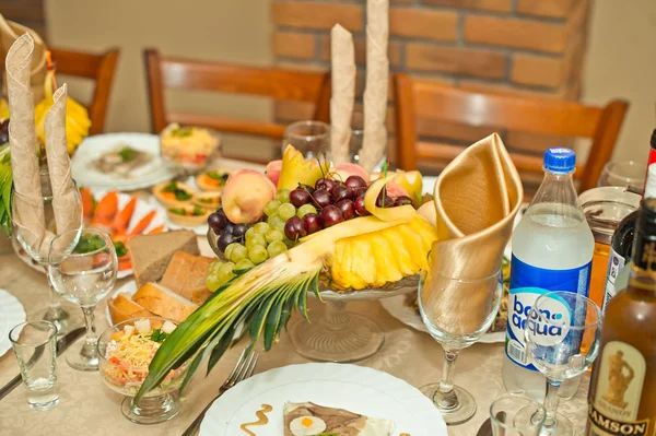 Table with salads. — Stock Photo, Image