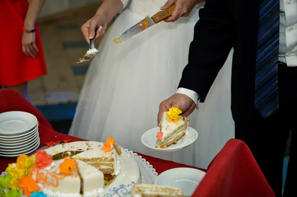 Kuchenschneiden 7. — Stockfoto