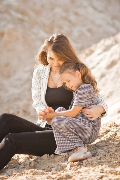 Familienunterhaltung Der Natur Sand — Stockfoto